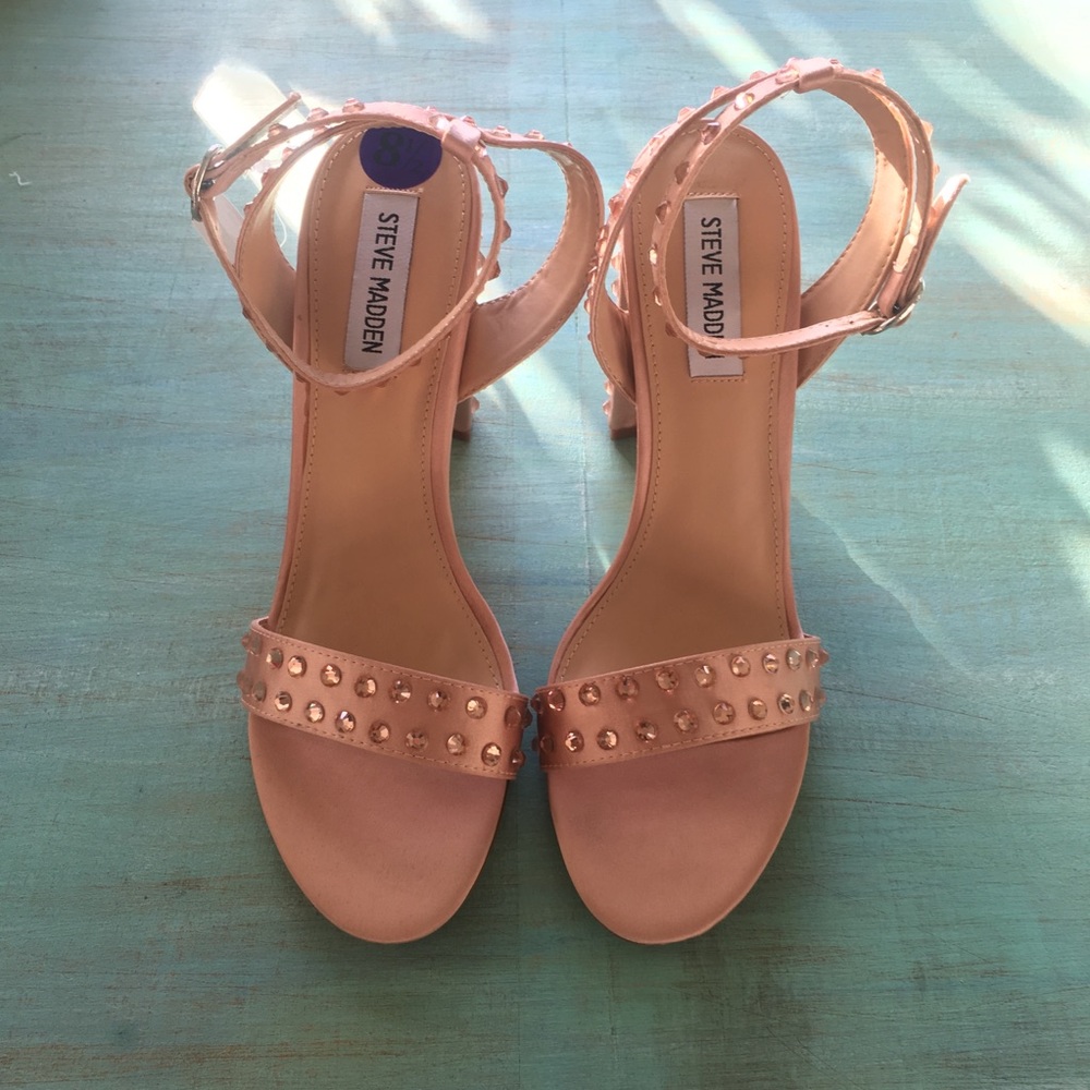 💎NWOB STEVE MADDEN MAERYN BLUSH HEELS SIZE 8.5💎 - Picture 3 of 6